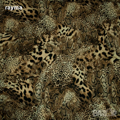 -40% Плат Just Cavalli жоржет животински принт, снимка 6 - Рокли - 50916287
