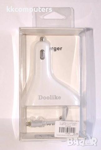 12V Зарядно за автомобил DOOLIKE CCA13 / 3USB + Micro + iPhone 6 Баркод : 452901, снимка 6 - Зарядни за кола - 52176882