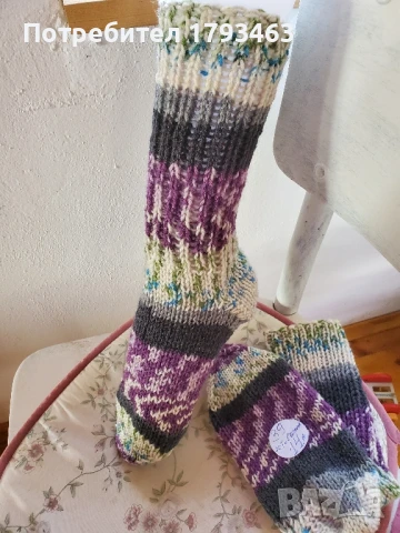 Ръчно плетени мъжки/дамски/ чорапи размер 39