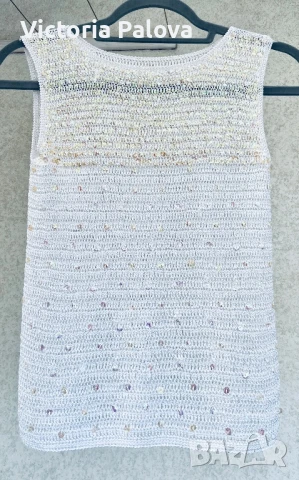 Красив потник с пайетки