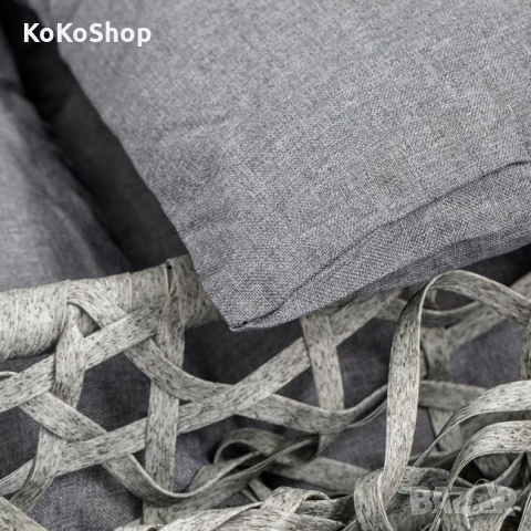 Градинска люлка с метална стойка – висяща люлка тип яйце, снимка 3 - Градински мебели, декорация  - 53682455