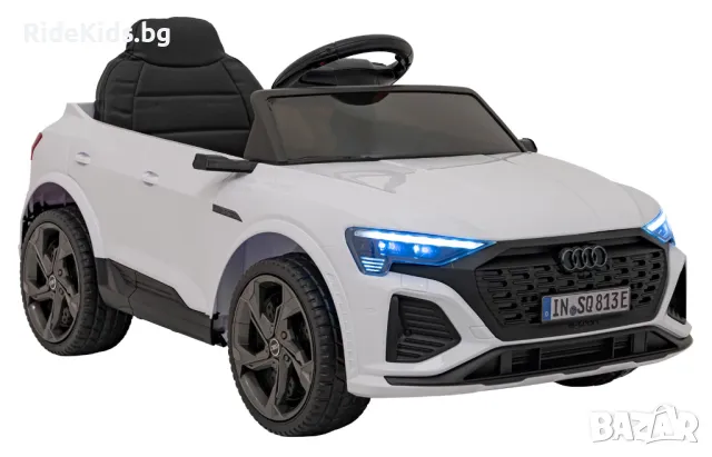 Audi SQ8 12V – Детски акумулаторен джип, Бял, EVA гуми, снимка 3 - Детски велосипеди, триколки и коли - 50418541