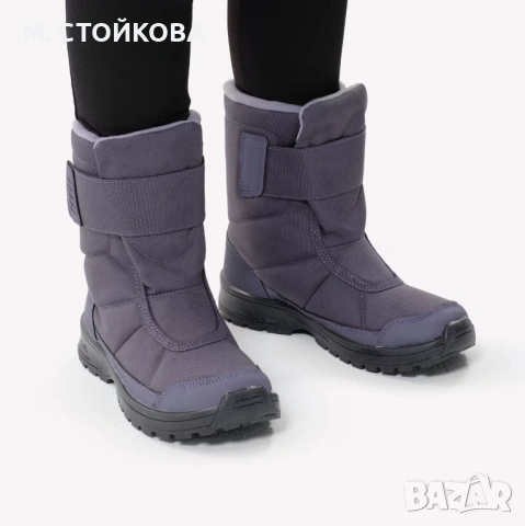 НЕПРОМОКАЕМИ БОТУШИ ЗА ПРЕХОДИ В СНЯГ SH100, С ВЕЛКРО, № 38, СИВО ЛИЛАВИ