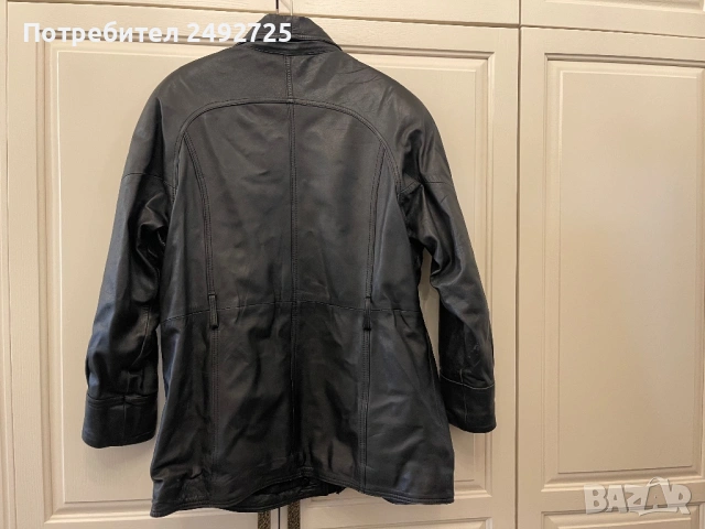 Яке 2 бр естествена кожа черно , снимка 4 - Якета - 44554589