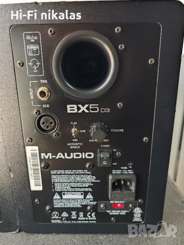 студийни мониторни стерео тонколони M-Audio BX5 D3, снимка 6 - Тонколони - 46549507