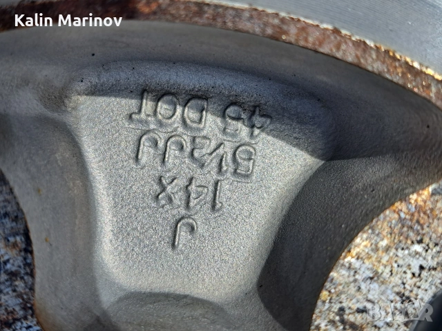 джанти за тойота 4х100 14 цола, снимка 5 - Гуми и джанти - 54214662