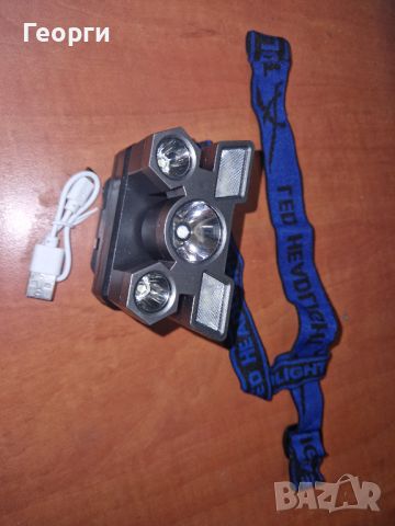 Челник фенер - с USB зарядно, 4 нива на осветеност, Водоустойчив, LED светлина, снимка 2 - Друга електроника - 45952580