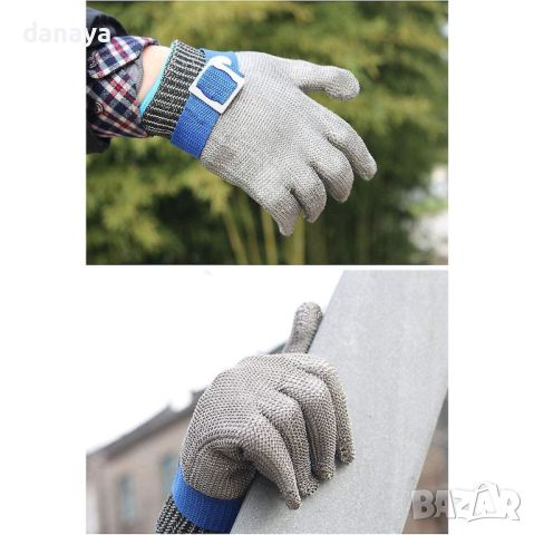 4837 Защитна ръкавица против порязване от неръждаема стомана, снимка 4 - Други инструменти - 46018985