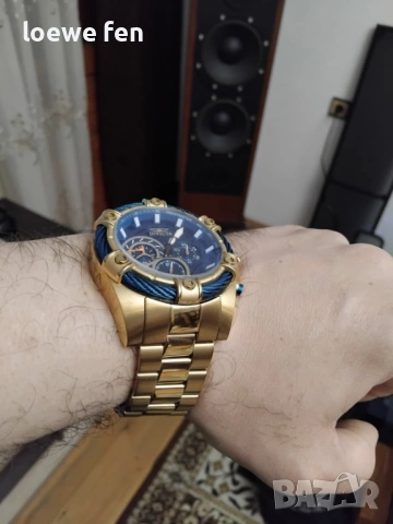 Invicta Bolt 52 мм с верижка и каишка !, снимка 11 - Мъжки - 53700057