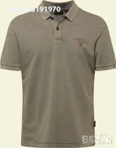 Napapijri Elbas тениска с яка и лого (XL) мъжка, снимка 1 - Тениски - 45521591