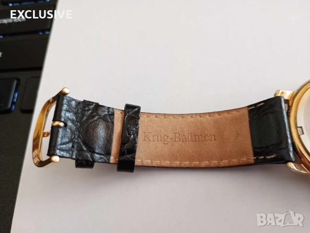 Мъжки часовник  Krug-Baumen - Хронoграф с Диаманти - Модел: 150573DM, снимка 4 - Мъжки - 46433712
