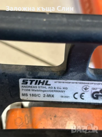 Бензинова резчка  STIHL MS 180, снимка 3 - Други инструменти - 50909946