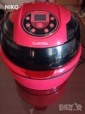 Продавам Ерфаер Фритюрник Кlarstein VitAir 1400W 9L Комби Червен, снимка 10 - Печки, фурни - 53769622