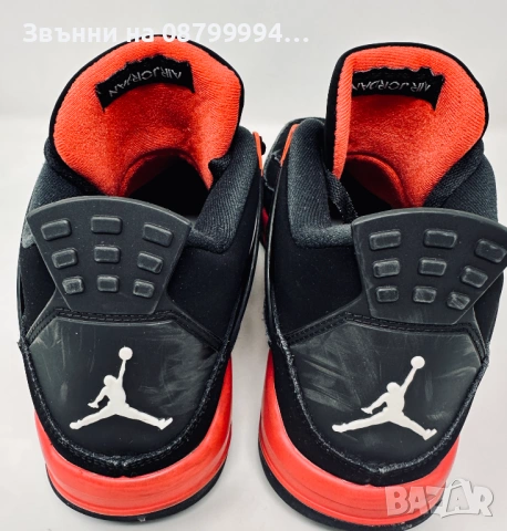 Air Jordan 4, Jordan 4 Red Thunder, маратонки NIKE НАИК Джордан, снимка 5 - Маратонки - 50526227
