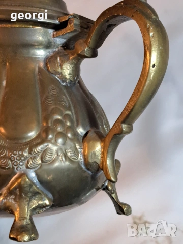 стар бронзов чайник 32/1, снимка 7 - Антикварни и старинни предмети - 53093099