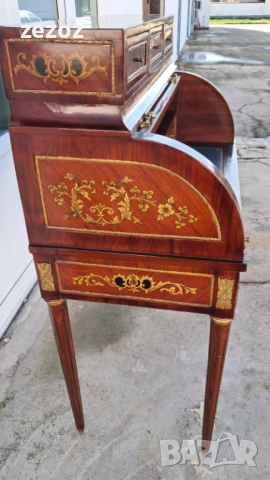 Ретро бюро-писалище цилиндрично, снимка 10 - Бюра - 52386637