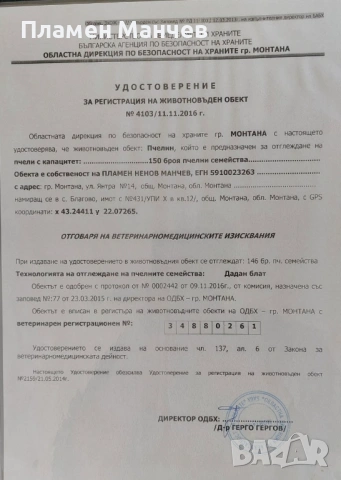 Продавам пчелни семейства, снимка 5 - Други - 53467376