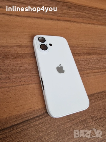 Матов Стъклен Кейс за Apple iPhone 17 - Различни цветове, снимка 2 - Калъфи, кейсове - 52446209