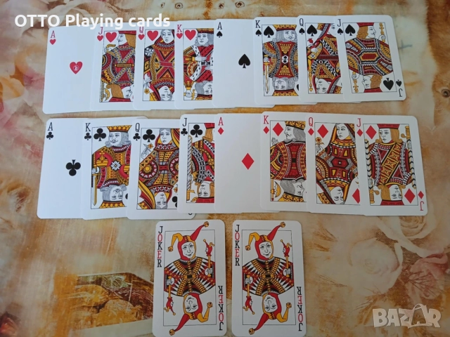 Луксозни немски стари карти за игра Pelikan, произведени в Берлин, снимка 5 - Карти за игра - 50392977