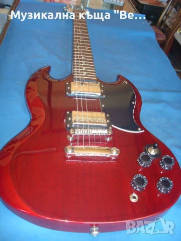 Електрическа китара с калъф, снимка 17 - Китари - 54121598
