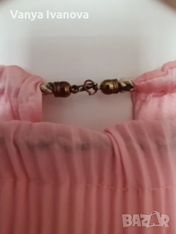 Розова дълга рокля за повод, снимка 5 - Рокли - 51089194