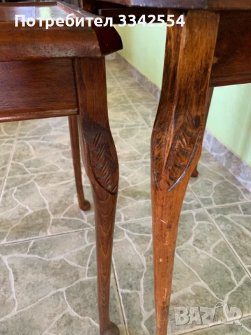 МАСА МАСИЧКА МАСИЧКИ ТИП ЗИГОН В СТИЛ ЧИПЪНДЕЙЛ-3 БР., снимка 5 - Антикварни и старинни предмети - 50847017