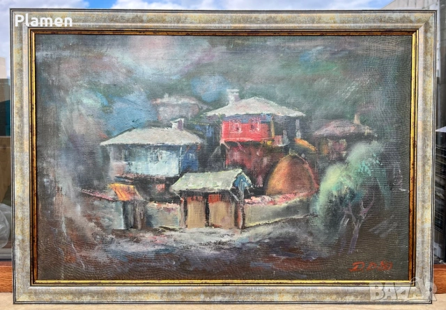 УНИКАТ КАРТИНА МАСЛО ПОДПИСАНА 1980 Г.