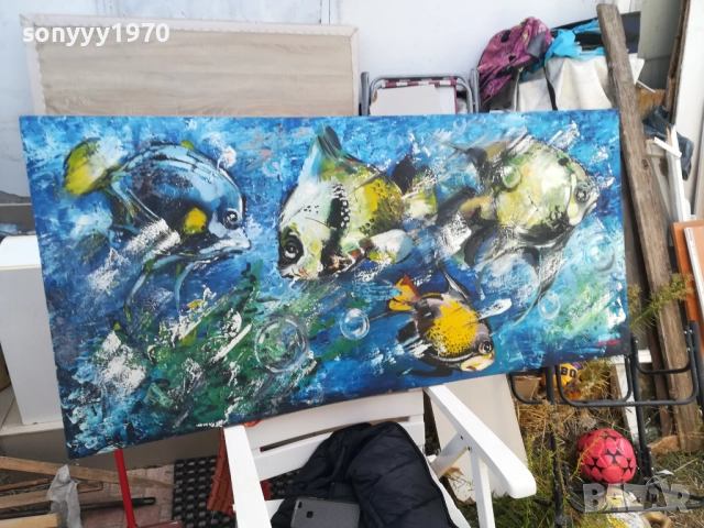 РИБИ-ГОЛЯМА КАРТИНА 1510251553, снимка 3 - Картини - 52064187
