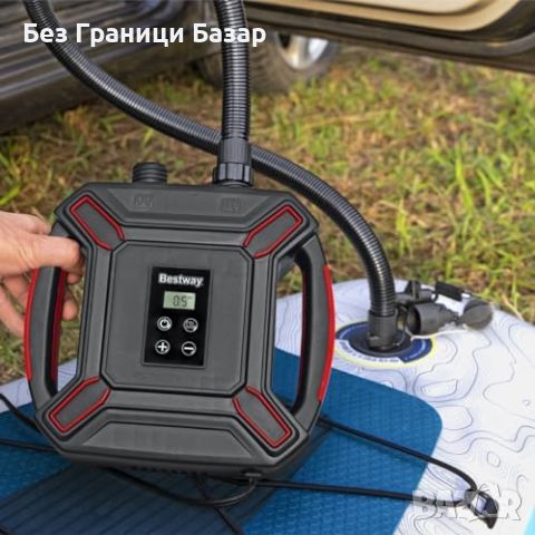 Нова електрическа Лека и преносима 12V помпа за надуваеми SUP дъски, снимка 2 - Други спортове - 46598802