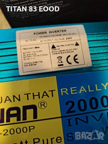 LVYUAN Чист синусоидален инвертор 24V към 230V 2000W/4000W, снимка 5 - Друга електроника - 52465706