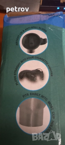 Електрическа подгряваща чаша за кола автомобил 12v кафе чай термос, снимка 2 - Аксесоари и консумативи - 52090590