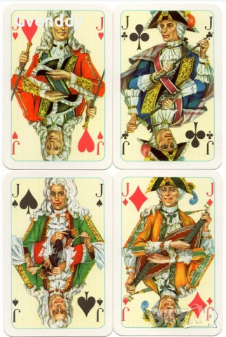 Ретро карти от ГДР COEUR ROKOKO, снимка 5 - Карти за игра - 52945033