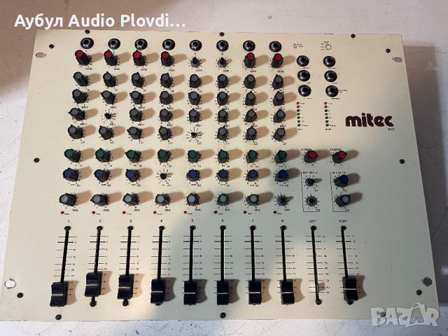 Mitec 802 8-канален миксер, DJ миксер, снимка 2 - Ресийвъри, усилватели, смесителни пултове - 46021871
