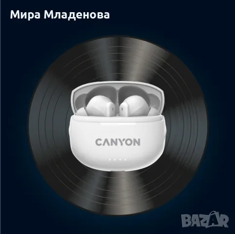 Слушалки CANYON CNS-TWS8B, снимка 3 - Слушалки и портативни колонки - 48501499