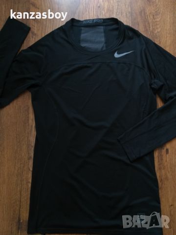 Nike Pro Men's Tight Fit Long-Sleeve Top - страхотна фитнес блуза КАТО НОВА ХЛ, снимка 3 - Спортни дрехи, екипи - 46126248