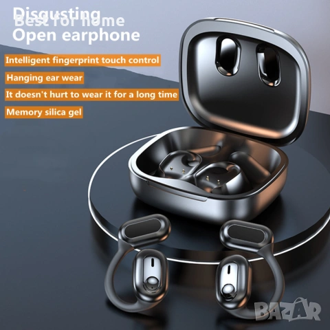 Безжични слушалки с отворени уши за офис тренировки и шофиране, снимка 2 - Bluetooth слушалки - 53705949