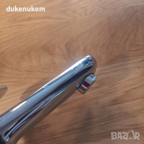 Смесител за баня с 1 ръкохватка, хром, месинг, керамична глава, G3/8 маркучи 45 см, снимка 11 - Смесители - 52477645