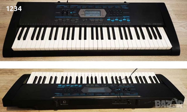 синтезатор клавир CASIO CTK-2100 пиано с 5 октави плътни клавиши и USB 