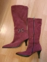 Италиански ботуши велур нови , снимка 1
