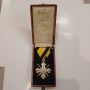 Орден за военна заслуга 6 степен Фердинандова емисия с кутия, снимка 1