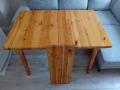 Дървена разтегателна трапезна маса, снимка 6