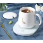 Комплект чаша с капак, лъжичка и нагревател Digital One SP01020, за поддържане на топли напитки, бял, снимка 5