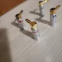 Nakamichi 4 броя конектори,тип banana позлатени 24к, снимка 1