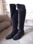 Дамски велурени чизми (ботуши) Gido – тъмносини, № 38, снимка 2