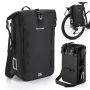 WEST BIKING 20L Светлоотразителна напълно водоустойчива чанта за един багажник за велосипед Черна