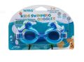 Детски силиконови очила за плуване син динозавър 3-6 години, снимка 3