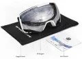 Очила за ски сноуборд Snowledge с UV400 защита, двойна леща с противозамъгляване, съвместими с каска, снимка 5