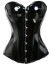 3XL Черен корсет от лак / винил /, снимка 1