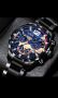 Луксозни модни мъжки часовници кварцов ръчен часовник от неръждаема стомана, снимка 4