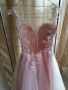 Нежна розова бална рокля ХС/С, снимка 5